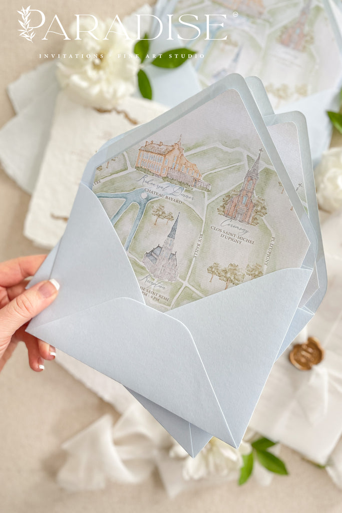 Bridget Handmade Paper Wedding Invitation Sets