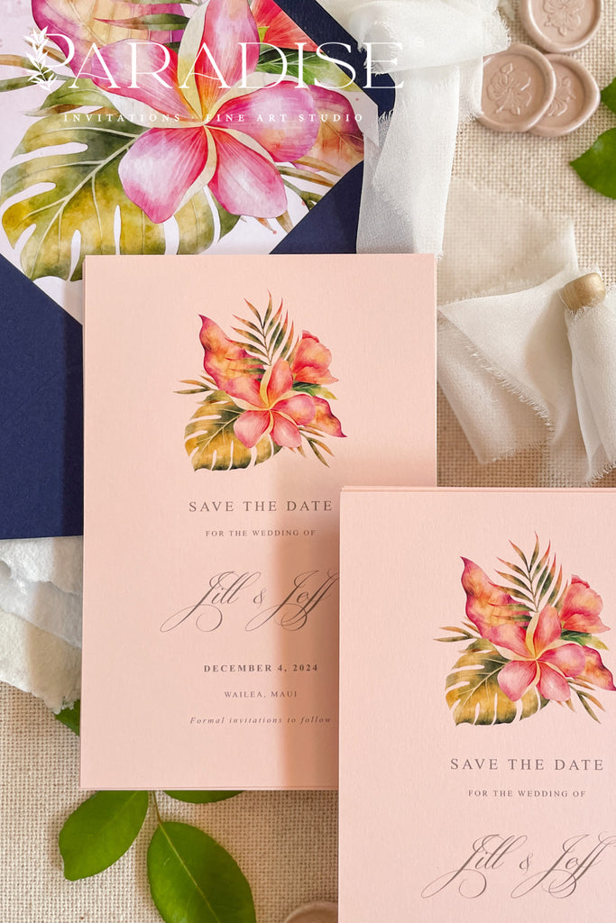 Mya Colored Paper Save the Date Cards