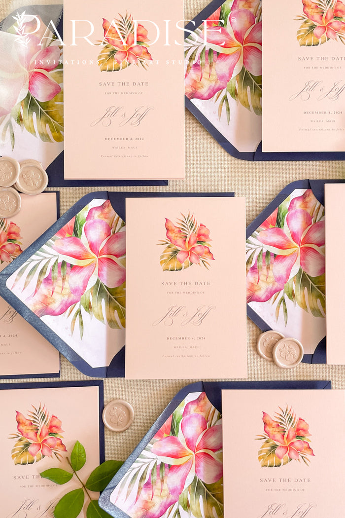 Mya Colored Paper Save the Date Cards