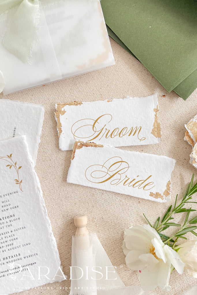 Lorna Handmade Paper Place Cards