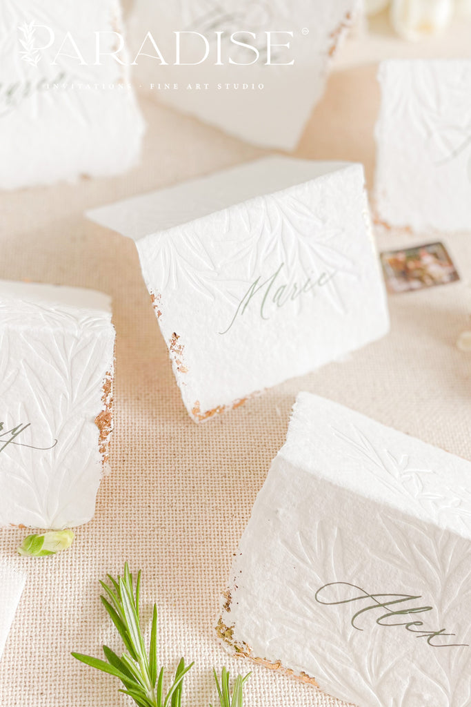 Vivian Handmade Paper Place Cards