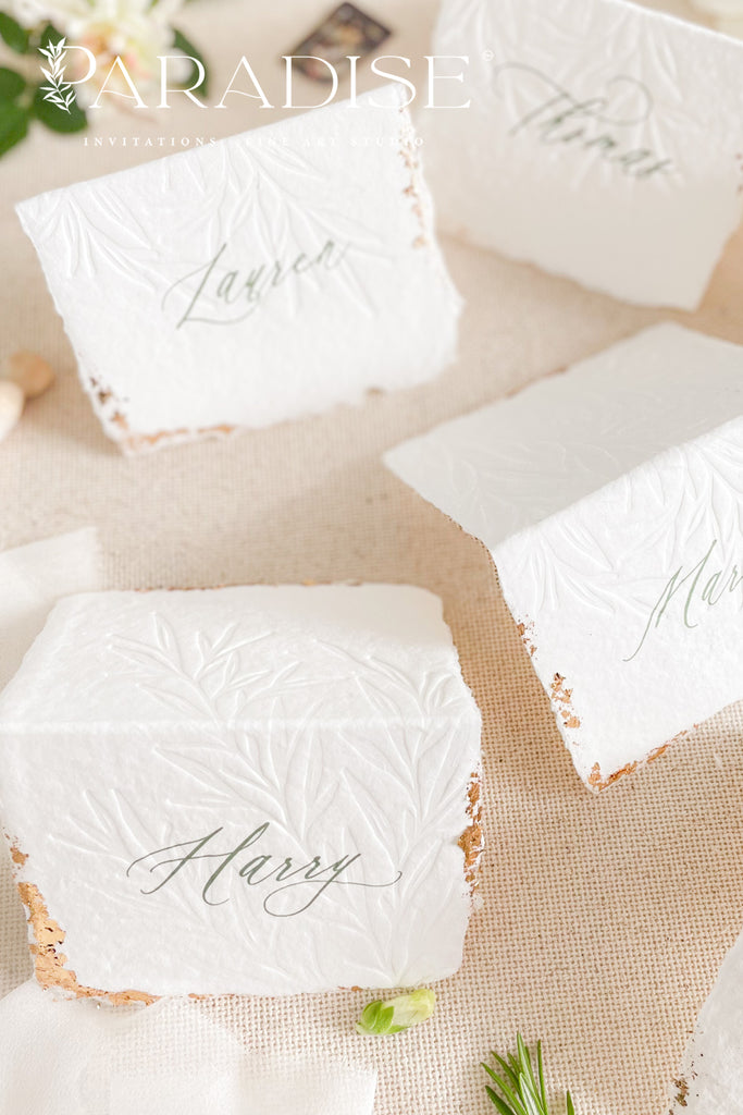 Vivian Handmade Paper Place Cards