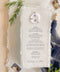 Bring an elevated organic charm to your reception with these handmade paper wedding menus - a perfect combination of artisanal texture and timeless elegance. Crafted from 100% cotton rag paper with natural deckled edges, each menu embodies the delicate craftsmanship that defines fine-art stationery. Perfect for modern romantic weddings, outdoor garden celebrations, or elegant coastal receptions.