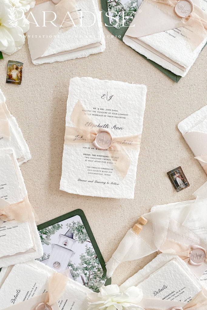 Cerese Handmade Paper Wedding Invitation Sets