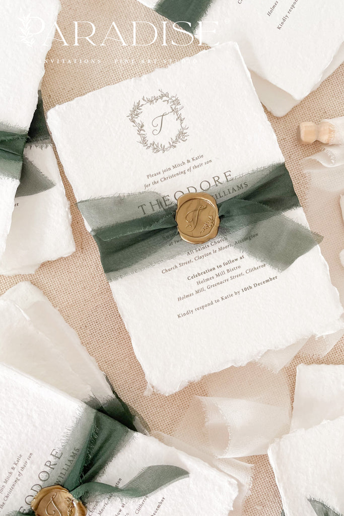 Eleanor Handmade Paper Christian Invitations