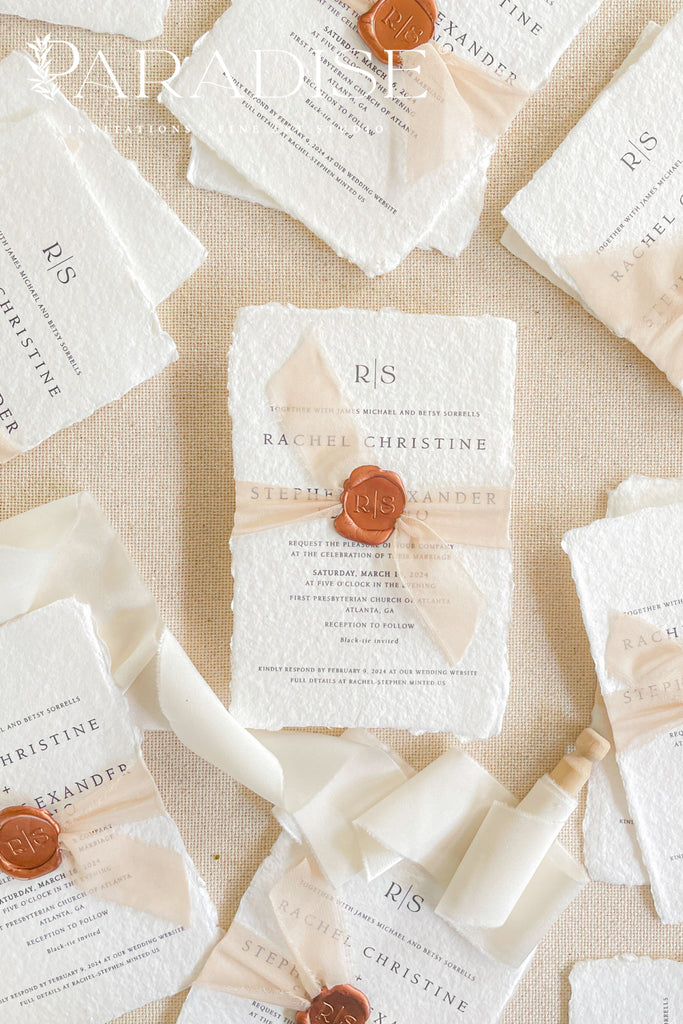 Faith Handmade Paper Wedding Invitations