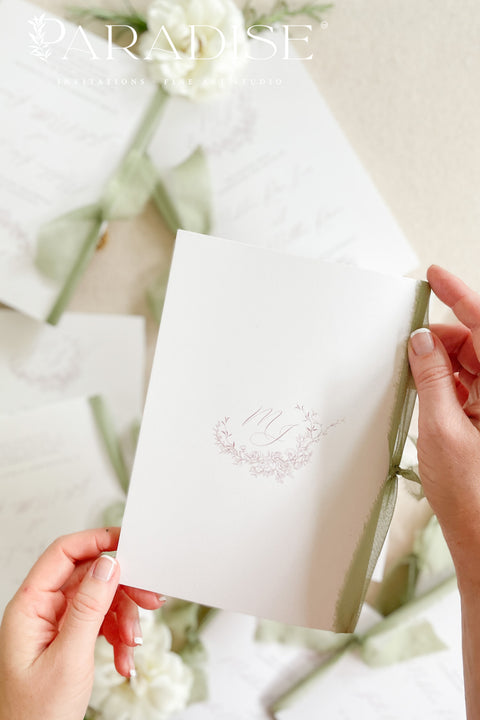 This wedding program features a beautifully hand-drawn sketch of your ceremony location, bringing meaning, storytelling, and personal charm to your celebration. Printed on premium cardstock and finished with a deep green ribbon and warm gold wax seal, it offers a refined balance of old-world elegance and modern minimalism. Perfect for estate weddings, outdoor ceremonies, and romantic fine-art themes, this program creates a memorable first impression for your guests.