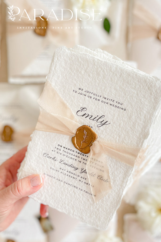 Amiri Handmade Paper Wedding Invitation Sets