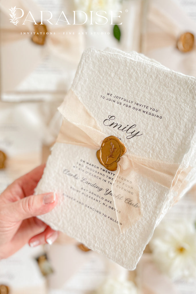 Amiri Handmade Paper Wedding Invitation Sets