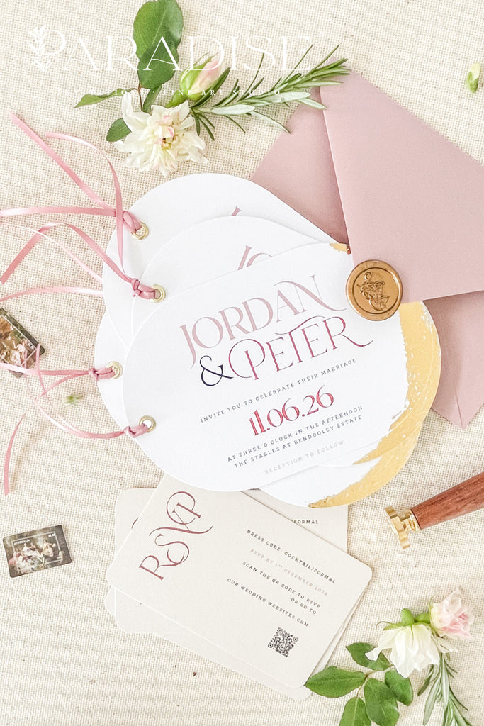 Valentina Double Arch Wedding Invitation Sets