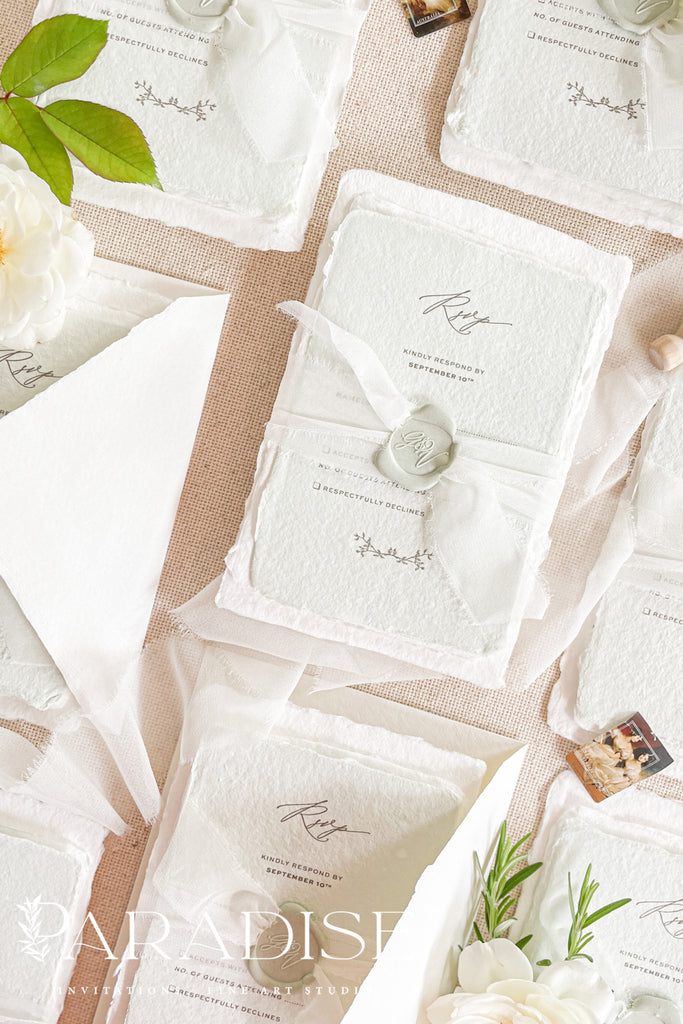 Amina Handmade Paper Wedding Invitation Sets