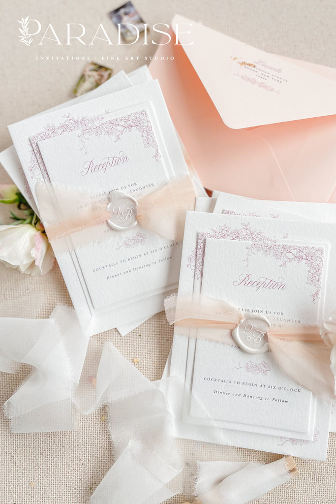 Fahari Floral Wedding Invitations