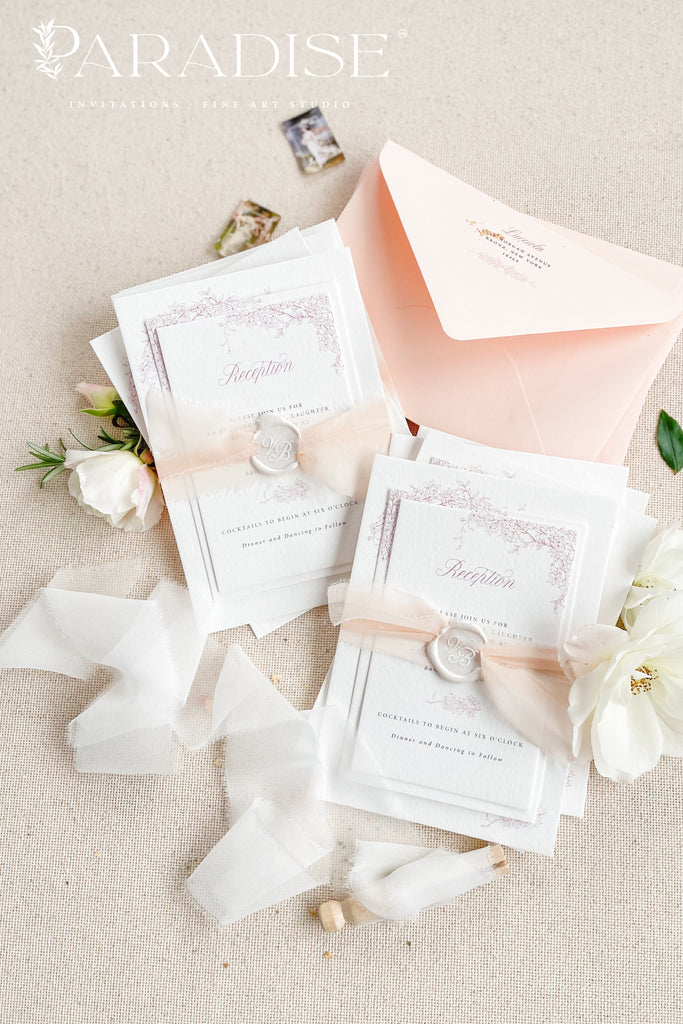 Fahari Floral Wedding Invitations