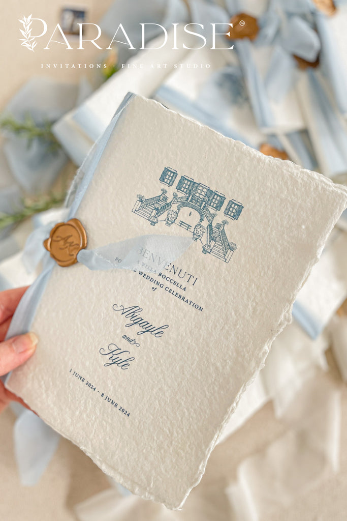 Marianna Handmade Paper Wedding Program