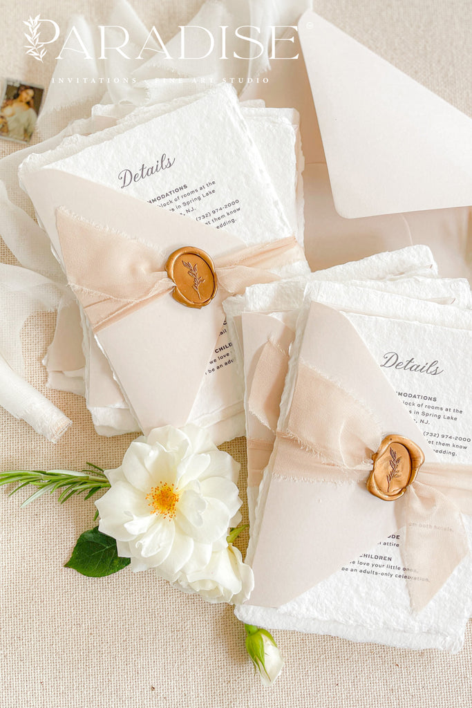 Amiri Handmade Paper Wedding Invitation Sets