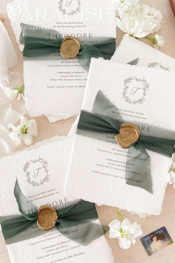 Eleanor Handmade Paper Christian Invitations