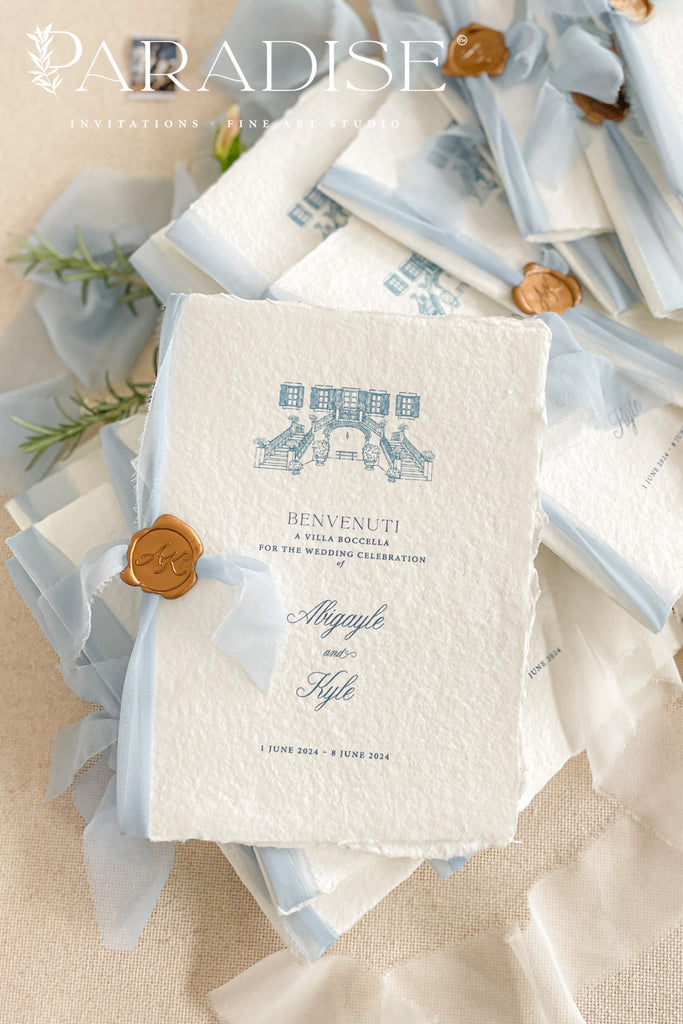 Marianna Handmade Paper Wedding Program