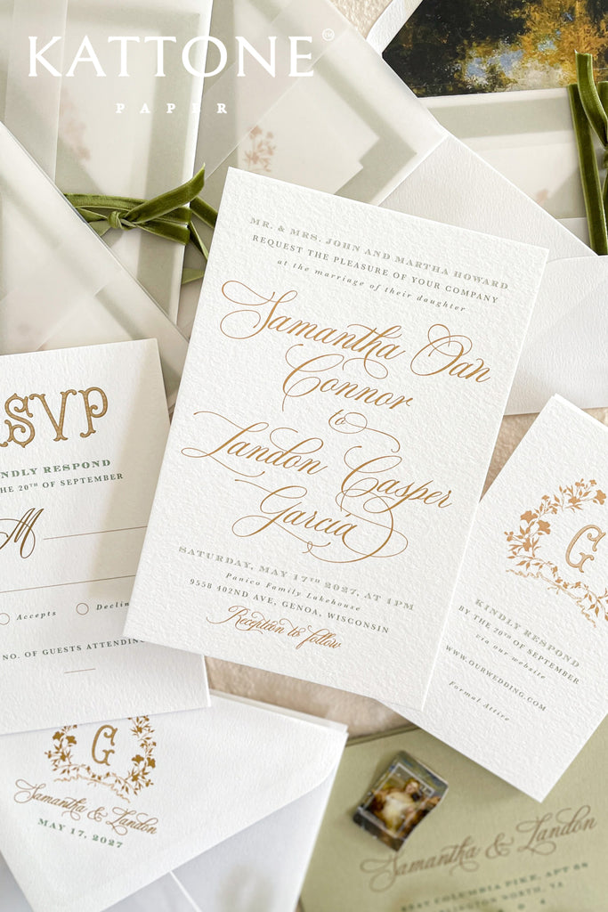 Imelde Minimalist Wedding Invitation Suite