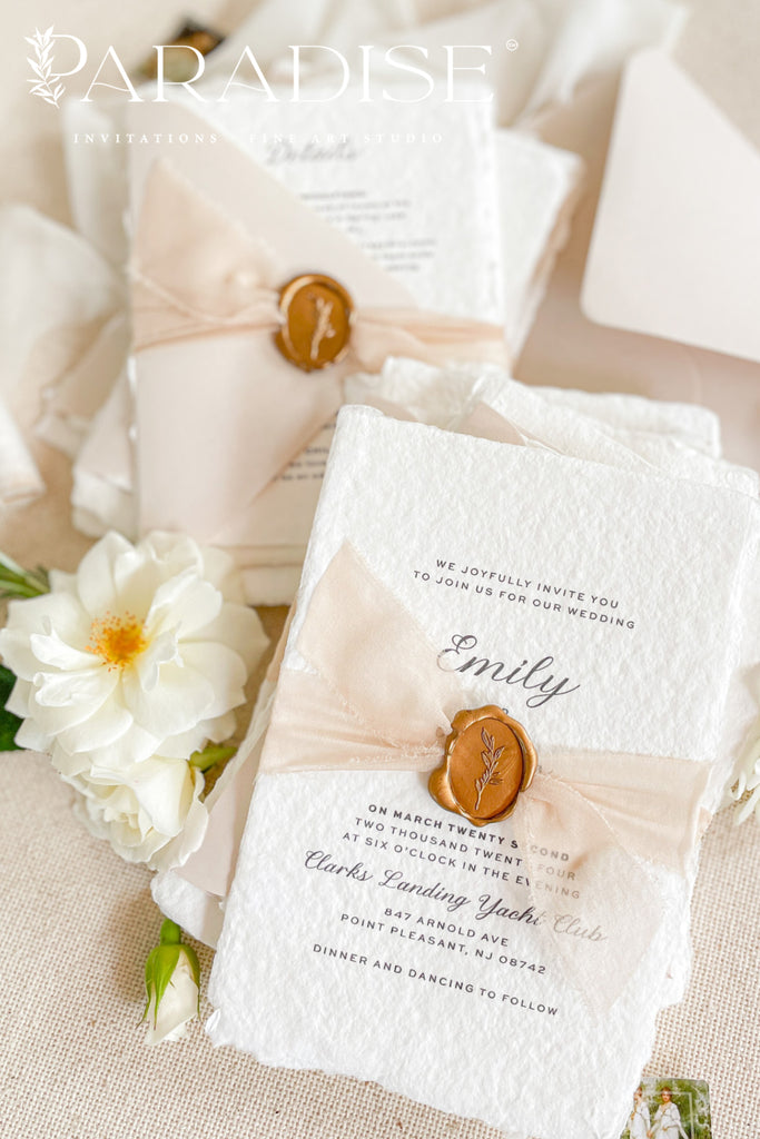 Amiri Handmade Paper Wedding Invitation Sets