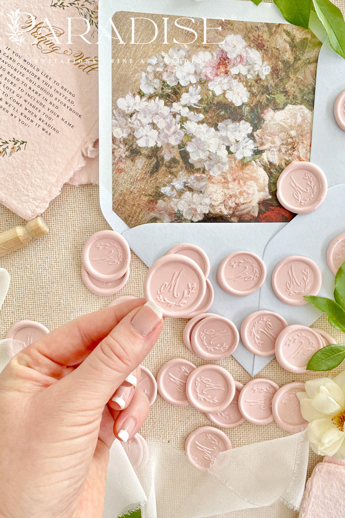 Custom Blush Wax Seals