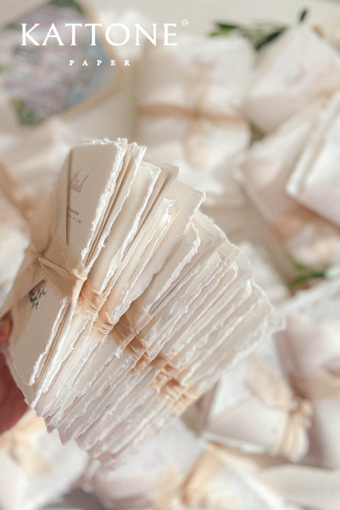 Lulee Handmade Paper Wedding Invitation Suite