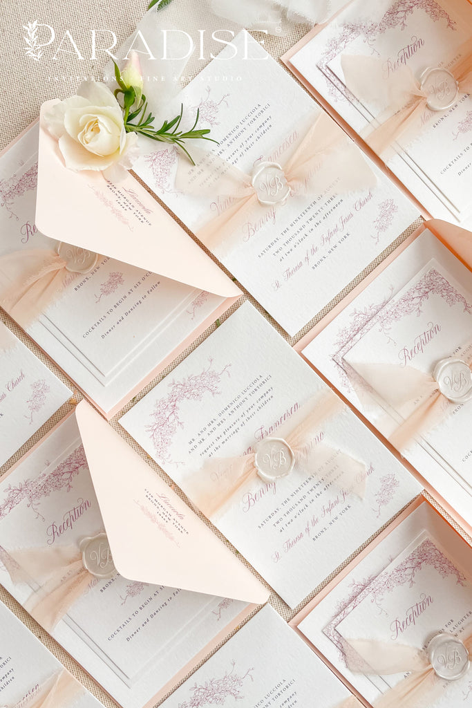 Fahari Floral Wedding Invitations