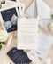 Announce your special day with timeless, heartfelt style. The unique deckled edges and soft texture provide an artisan feel that is both rustic and elegant, setting a deeply romantic tone for your ceremony. Each invite is an eco-friendly choice that leaves a lasting impression on your guests.