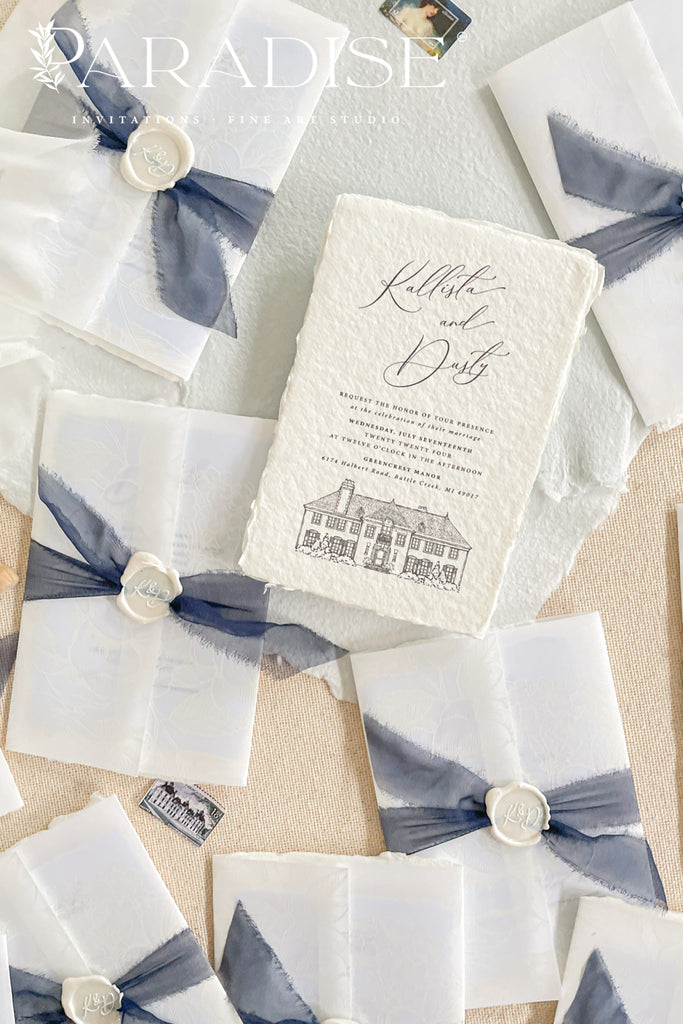 Nebula Handmade Paper Wedding Invitation Sets