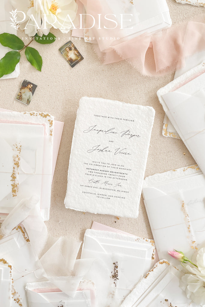 Brioni Handmade Paper Wedding Invitation Sets