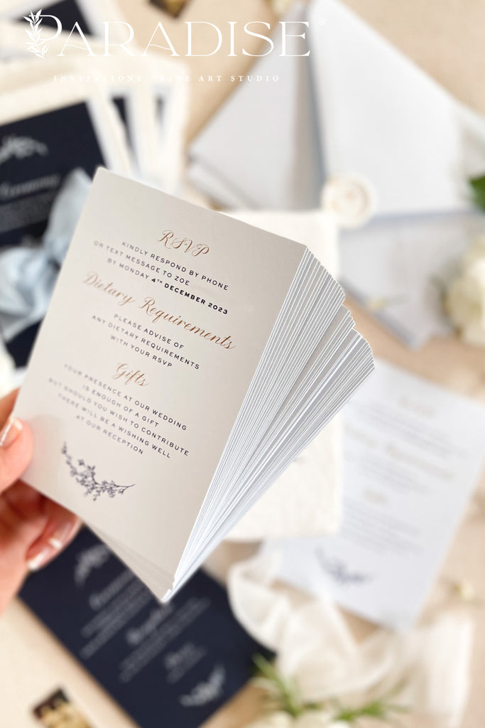 Ava Handmade Paper Wedding Invitation Sets