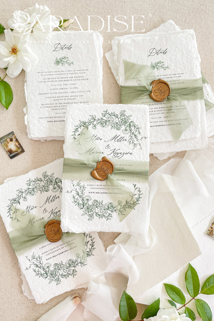 Dream Handmade Paper Wedding Invitations