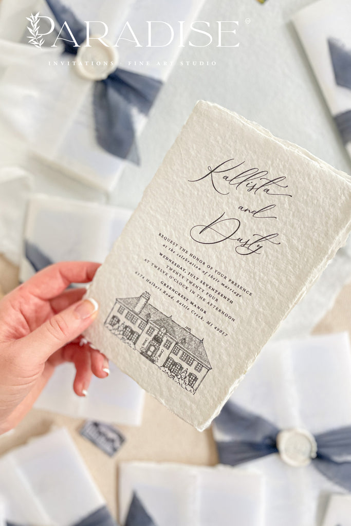 Nebula Handmade Paper Wedding Invitation Sets