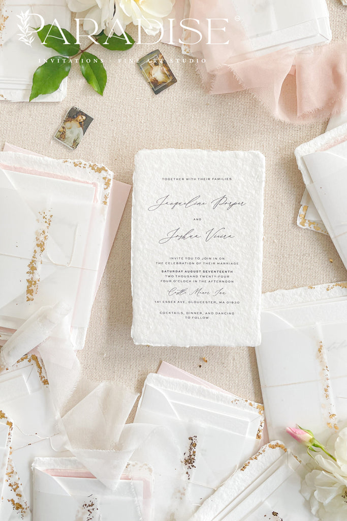 Brioni Handmade Paper Wedding Invitation Sets