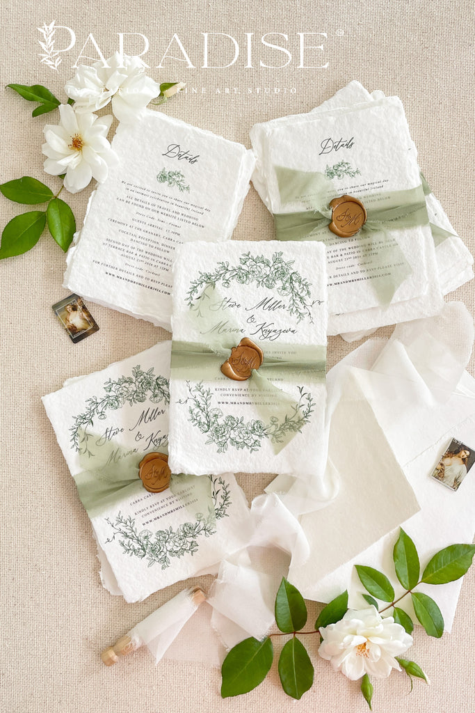 Dream Handmade Paper Wedding Invitations