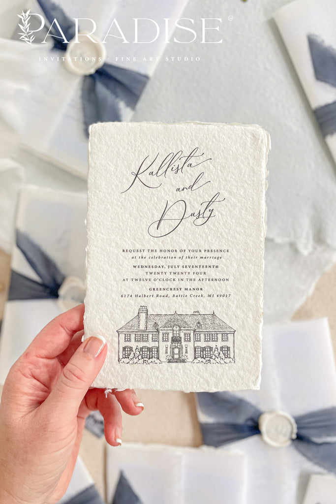 Nebula Handmade Paper Wedding Invitation Sets