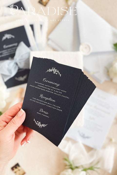 Announce your special day with timeless, heartfelt style. The unique deckled edges and soft texture provide an artisan feel that is both rustic and elegant, setting a deeply romantic tone for your ceremony. Each invite is an eco-friendly choice that leaves a lasting impression on your guests.