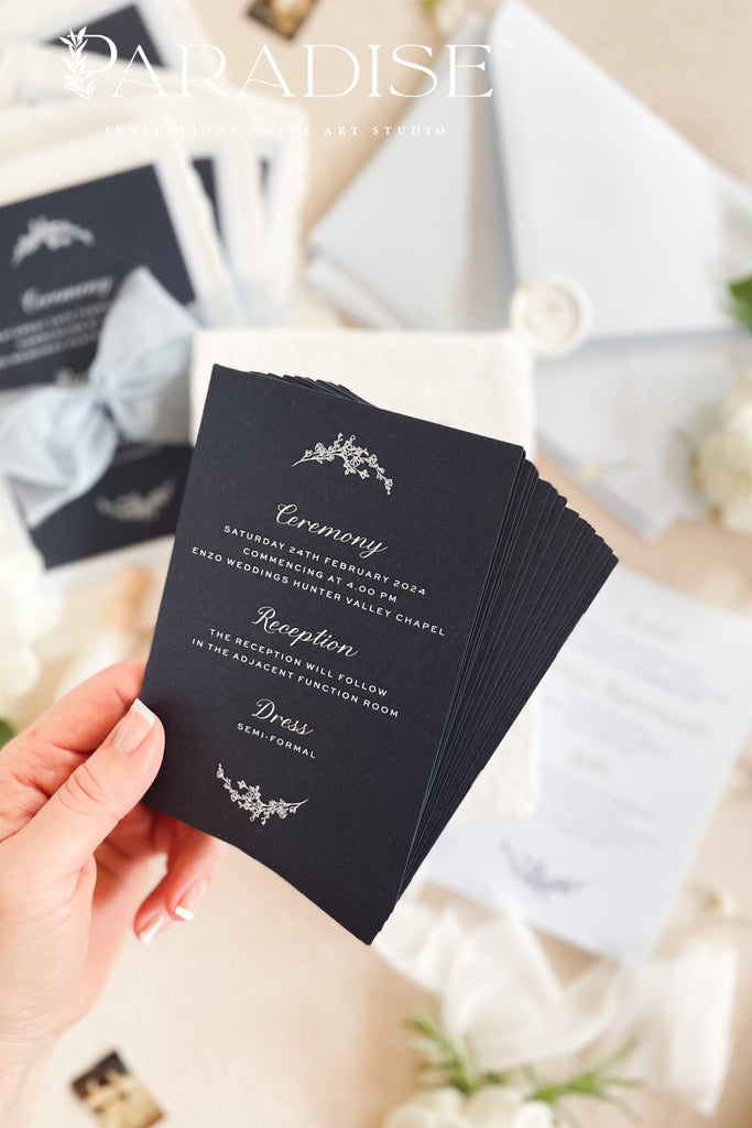 Ava Handmade Paper Wedding Invitation Sets