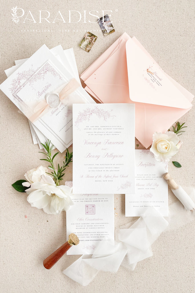 Fahari Floral Wedding Invitations