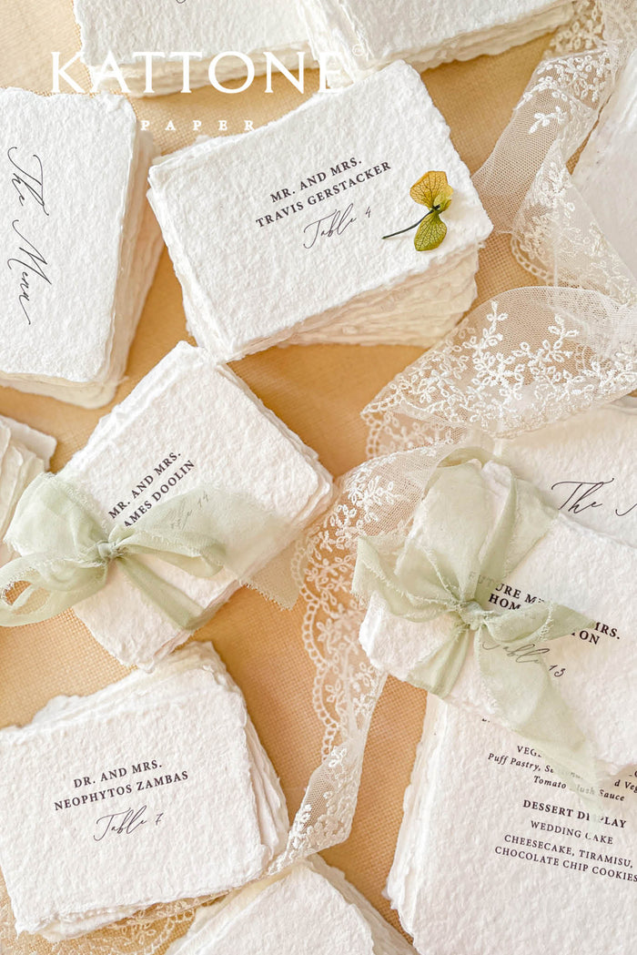 Madrigal Handmade Paper Place Cards