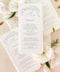 Add a touch of fine-art elegance to your event with our handmade paper wedding menus, featuring delicate blue floral illustrations and soft deckled edges. Each menu is printed on luxury cotton handmade paper, offering a naturally textured surface and an artisan feel that elevates any tablescape. Perfect for romantic weddings, garden celebrations, or intimate dinner parties, these menus combine artistry and craftsmanship - creating a refined keepsake your guests will adore.