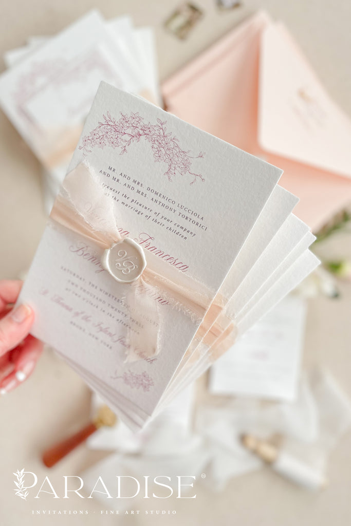 Fahari Floral Wedding Invitations