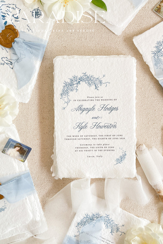 Arleth Handmade Paper Wedding Invitation Sets