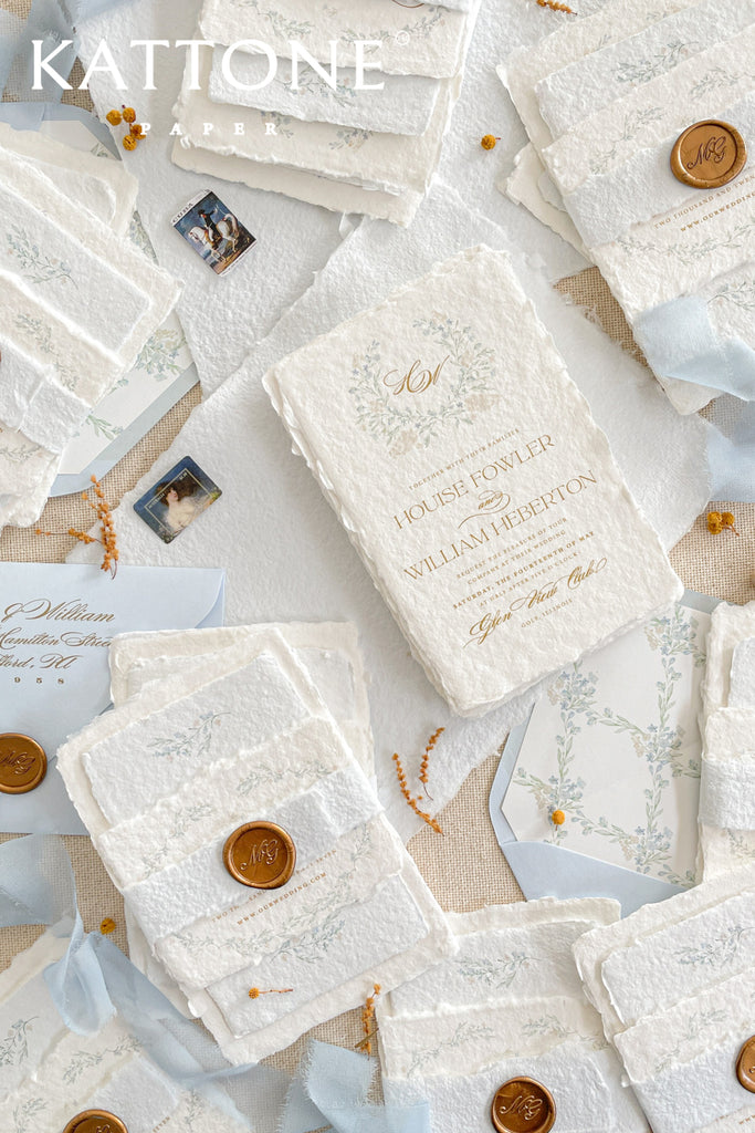 Alcina Handmade Paper Wedding Invitation Sets