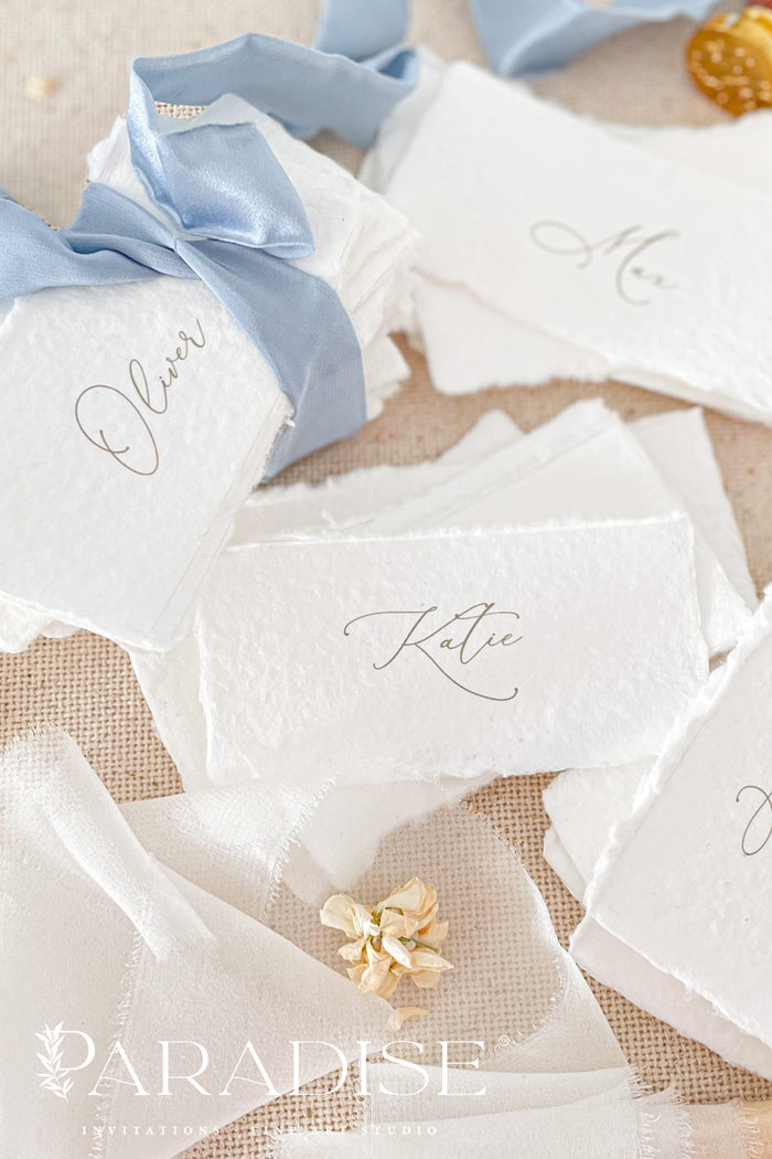 Eva Handmade Paper Place Cards