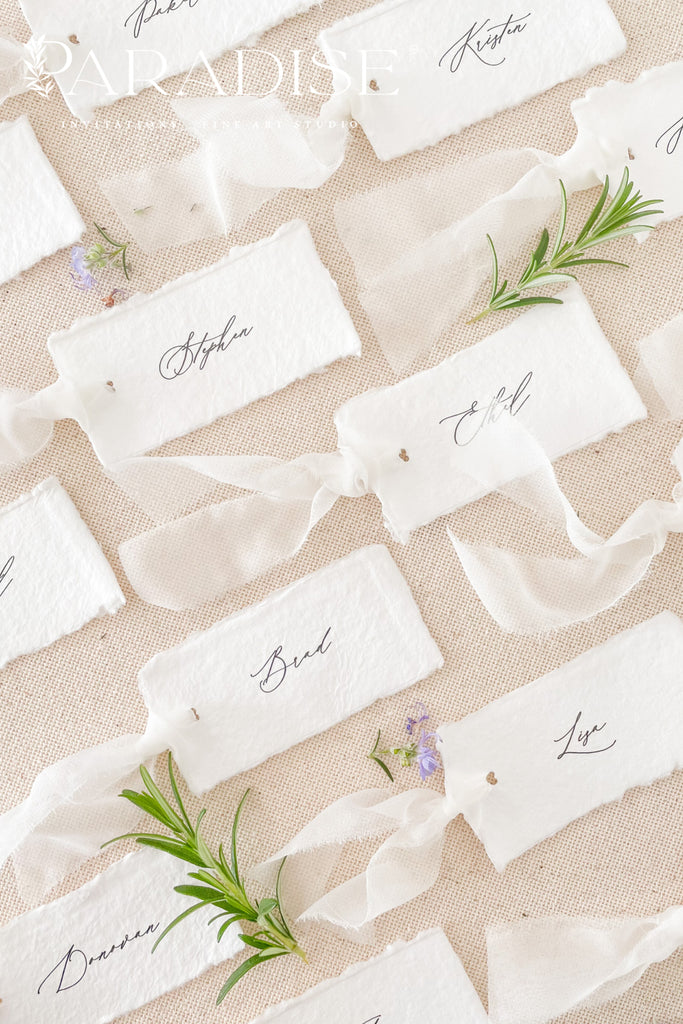 Lilah Handmade Paper Place Cards