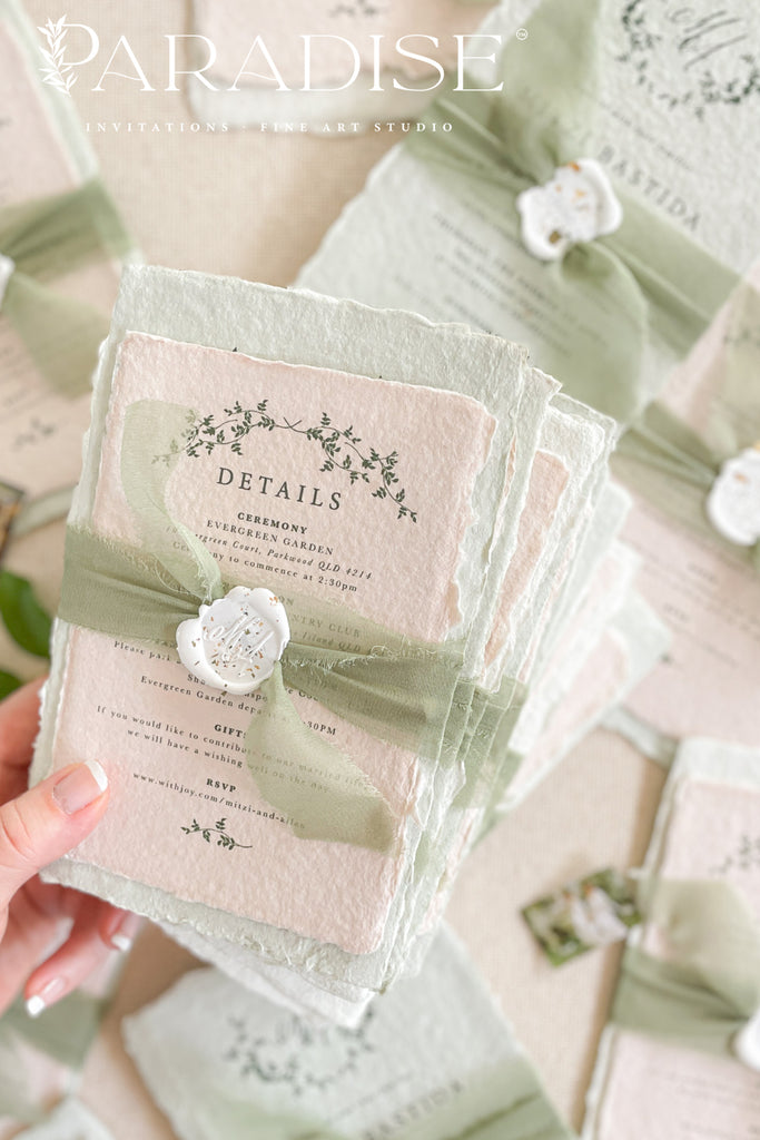 Kai Handmade Paper Wedding Invitation Sets