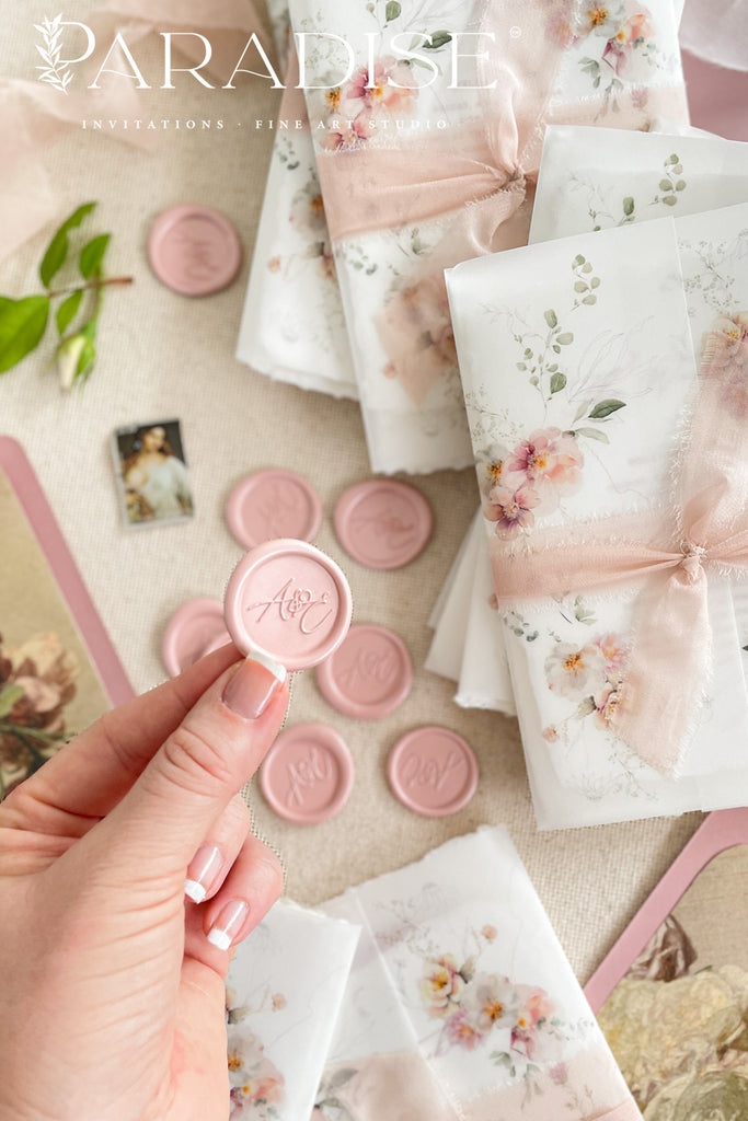 Custom Blush Wax Seals