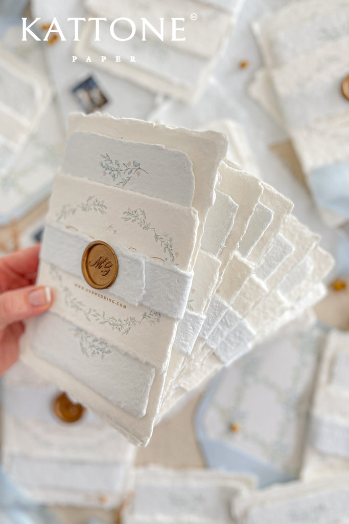 Alcina Handmade Paper Wedding Invitation Sets