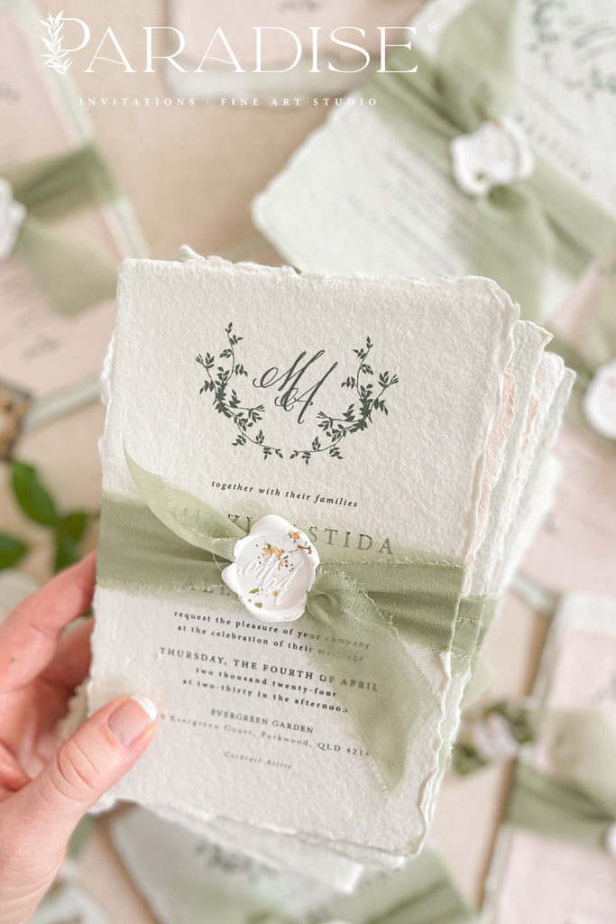 Kai Handmade Paper Wedding Invitation Sets