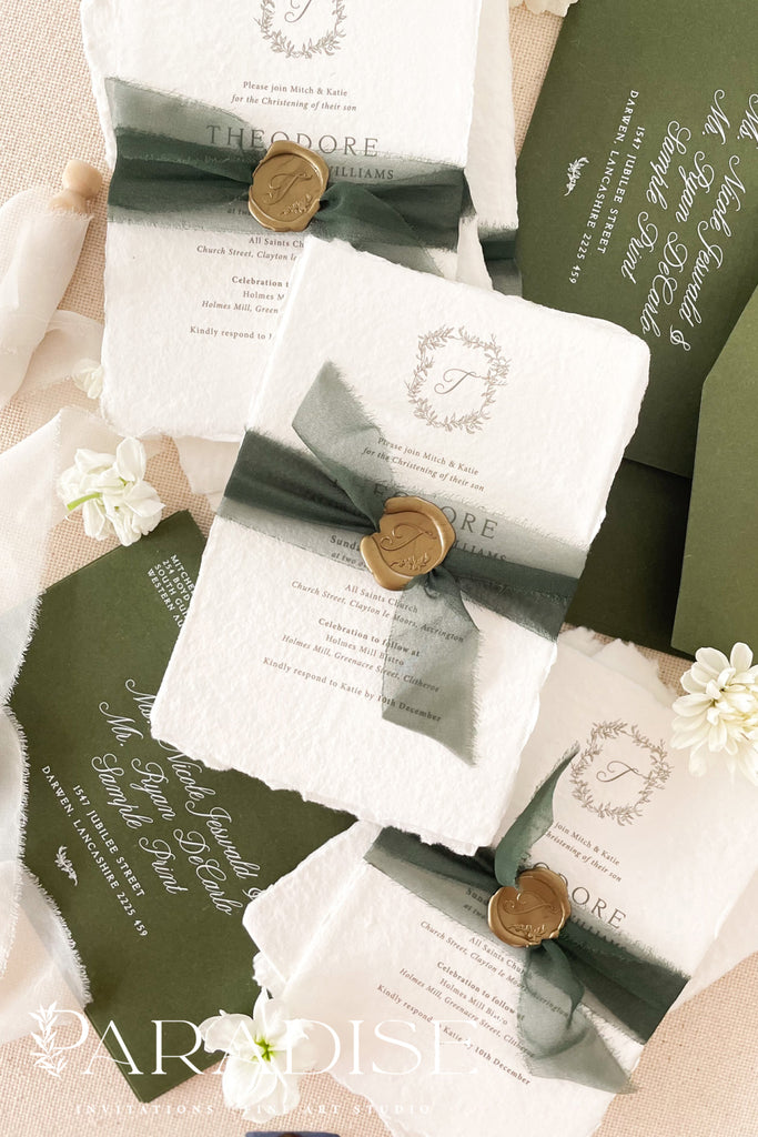 Eleanor Handmade Paper Christian Invitations